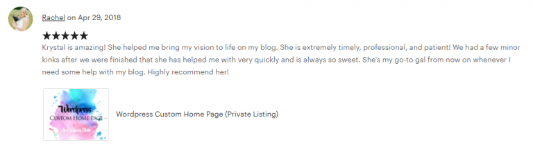 Customer Testimonial